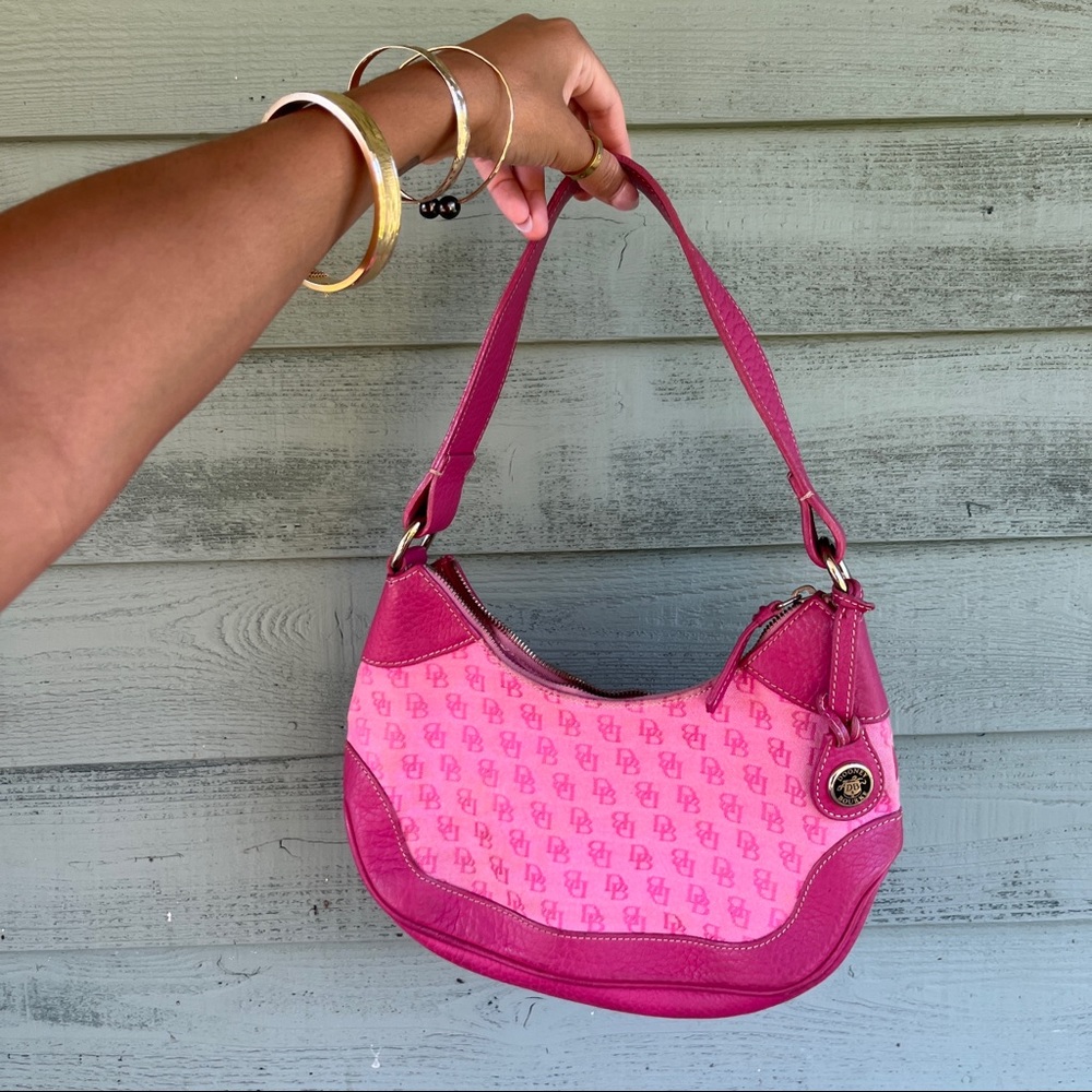 Y2k monogram baguette // dooney & burke